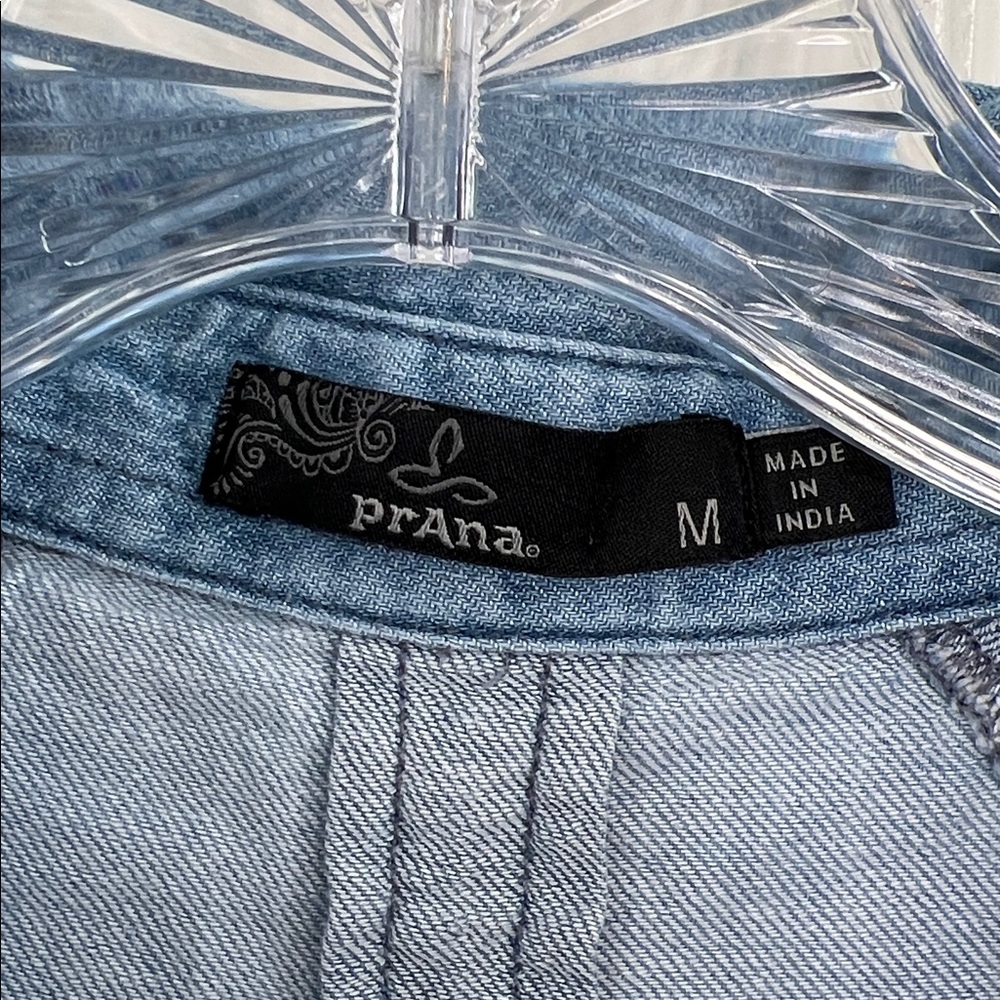 Prana Penderbrook jumpsuit light blue chambray Tencel size medium - Picture 8 of 12